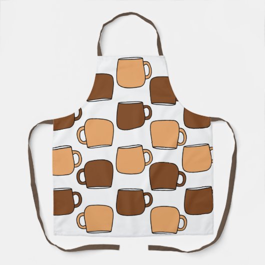 Coffee Cup patroon Schort (Voorkant)