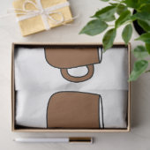 Coffee Cup patroon Tissuepapier (Geschenk)