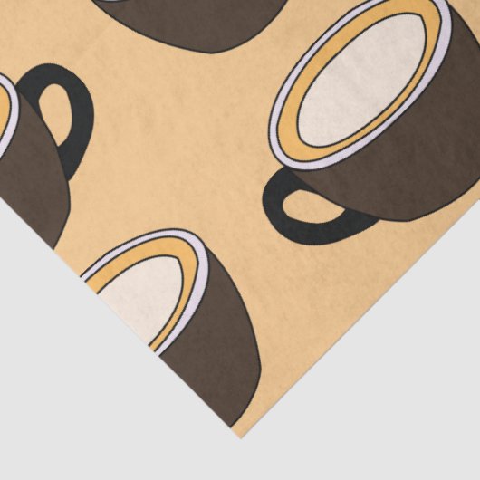 Coffee Cup Pattern Tissuepapier (Detail)
