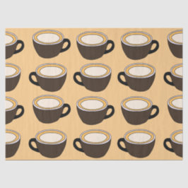 Coffee Cup Pattern Tissuepapier