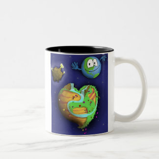 Coffee cup Planet Soul CVR, www.planet-soul.com Tweekleurige Koffiemok