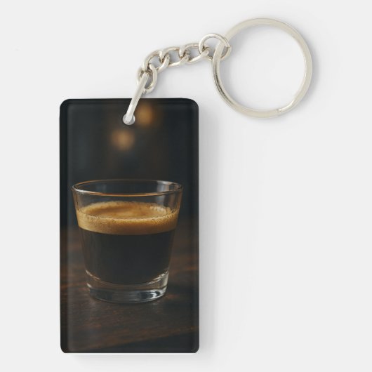 Coffee Cup Sketch – Vinyl Sticker Sleutelhanger (achterkant)