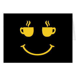 Coffee Cup Smile Wenskaart