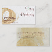 Coffee Cup Stain Murray Visitekaartje (Voorkant / Achterkant)