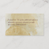 Coffee Cup Stain Murray Visitekaartje (Achterkant)