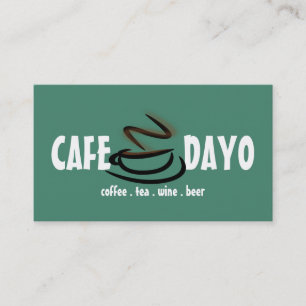 Coffee Cup Tea Shop Wine Beer Cafe Visitekaartje