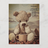 Coffee Cup Teddy Bear Quote Symbolisme Schattigee  Briefkaart (Voorkant)