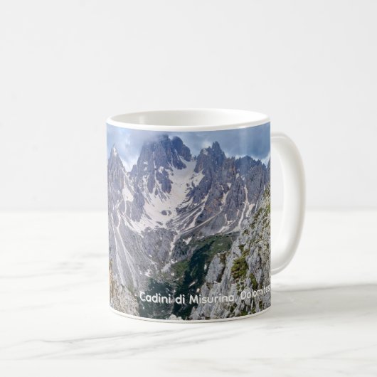 Coffee cup with the Dolomites Koffiemok (Voorkant rechts)