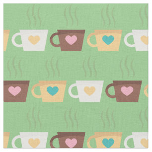 Coffee Cups Barista Cute Cafe Food Beverage Stof