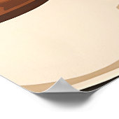 Coffee Cups Beans Morning Pattern Poster (Hoek)