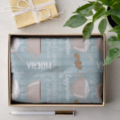 Coffee Cups Blue Vertical Lines Caffeine Grains Tissuepapier (Geschenk)
