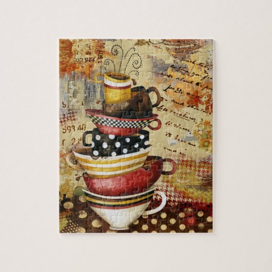 Coffee Cups Divine Puzzle Legpuzzel (Verticaal)