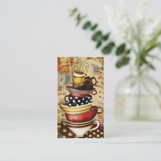 Coffee Cups Divine Visitekaartje (Staand voorkant)