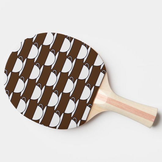 Coffee Cups Ping Pong Paddle Tafeltennisbatje (Zijkant)