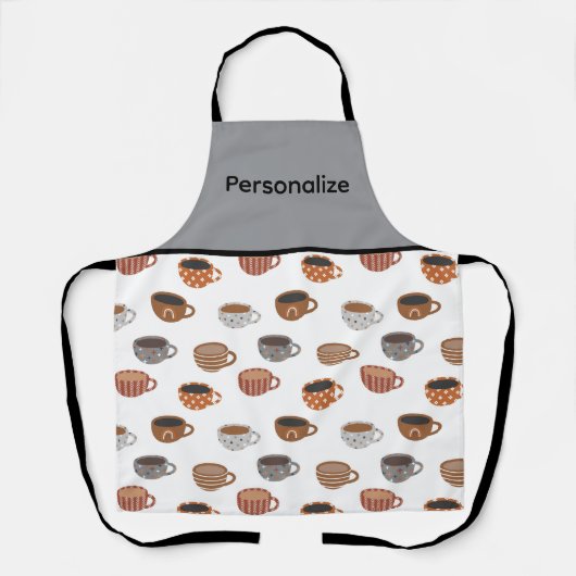 Coffee Cups    Schort (Voorkant)