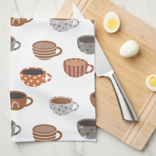 Coffee Cups   Theedoek (Quarter Fold)