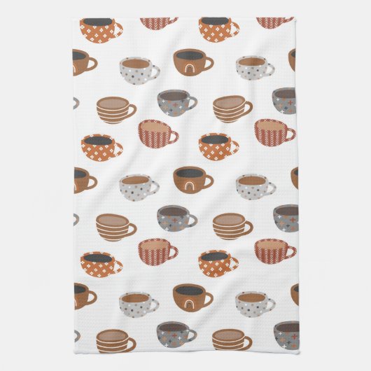 Coffee Cups   Theedoek (Verticaal)