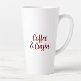 COFFEE & CUSSIN' van Jeff Willis Art Latte Mok