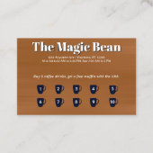 Coffee Customer Rewards Card Visitekaartje (Voorkant)