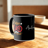 "Coffee Dad" Quote Aangepaste naam Vaderdag Mok