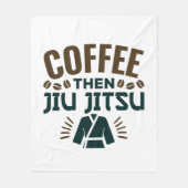 Coffee Dan Jiu Jitsu BJJ Jiujitsu Fleece Deken (Voorkant)