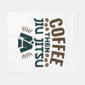 Coffee Dan Jiu Jitsu BJJ Jiujitsu Fleece Deken (Voorkant (Horizontaal))