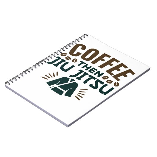 Coffee Dan Jiu Jitsu BJJ Jiujitsu Notitieboek (Linkerzijde)
