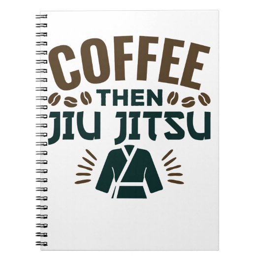 Coffee Dan Jiu Jitsu BJJ Jiujitsu Notitieboek (Voorkant)