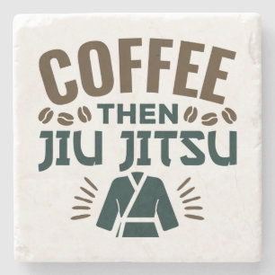 Coffee Dan Jiu Jitsu BJJ Jiujitsu Stenen Onderzetter