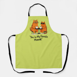 Coffee Date Cat Couple Schort