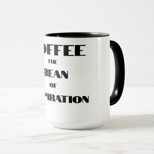 COFFEE | De boon van inspiratie! Mok (Voorkant rechts)