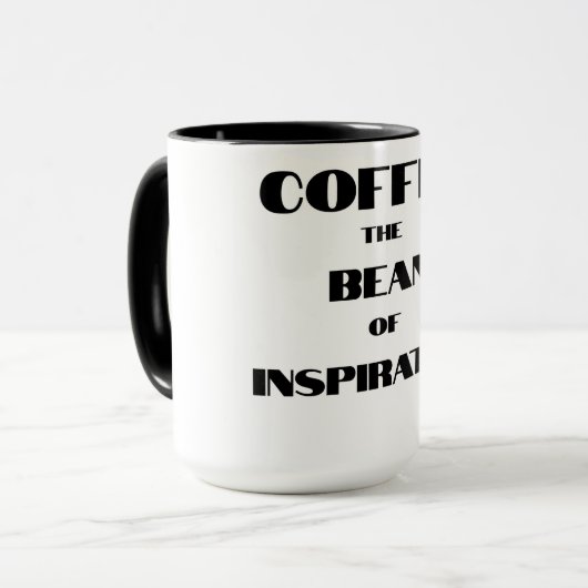 COFFEE | De boon van inspiratie! Mok (Voorkant links)