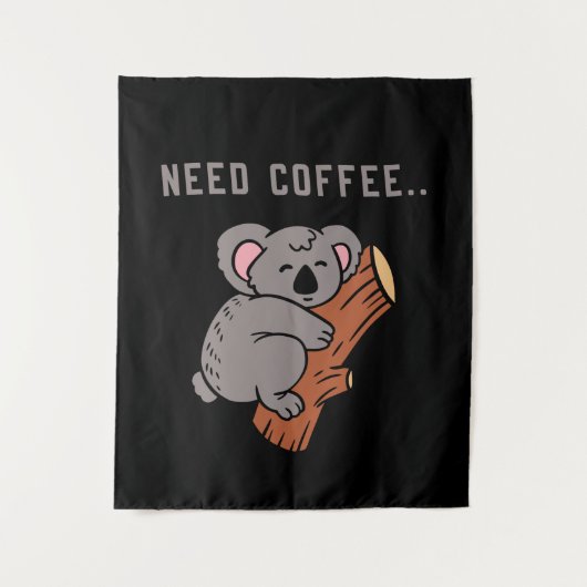 Coffee Design Funny Wandkleed (Voorkant)