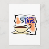 Coffee Diva Briefkaart (Voorkant)