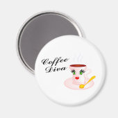 Coffee Diva Magneet (Voorkant / Achterkant)