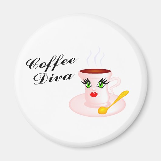 Coffee Diva Magneet (Voorkant)