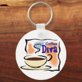 Coffee Diva Sleutelhanger (Voorkant)