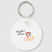 Coffee Diva Sleutelhanger (Voorkant)