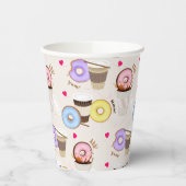 Coffee Donut Papieren Bekers (Links)