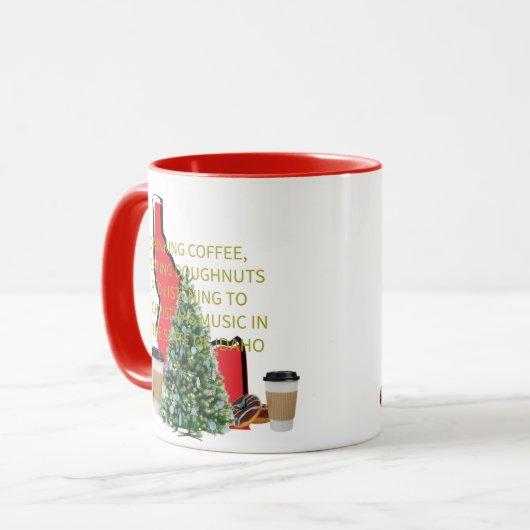 Coffee, Donuts and Christmas Music in Idaho Mok (Voorkant links)