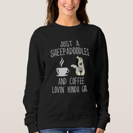 Coffee Doodle Dog Sheepadoodle Mom Trui (Voorkant)