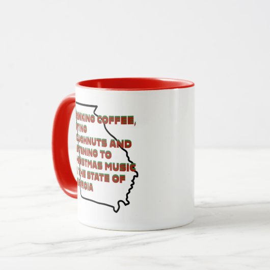 Coffee, Doughnuts and Christmas Music in Georgia  Mok (Voorkant links)