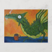 Coffee Dragon Briefkaart (Voorkant)