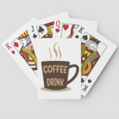 Coffee Drink Cup Pokerkaarten (Achterkant)