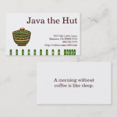 Coffee Drink Punch Card Klantenkaartje (Voorkant / Achterkant)