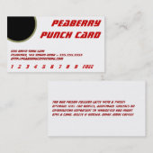 Coffee Drink Punch Card Klantenkaartje (Voorkant / Achterkant)