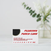 Coffee Drink Punch Card Klantenkaartje (Staand voorkant)