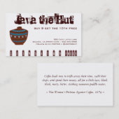 Coffee Drink Punch Kaart Klantenkaartje (Voorkant / Achterkant)