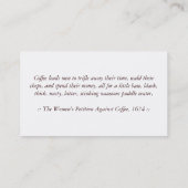 Coffee Drink Punch Kaart Klantenkaartje (Achterkant)