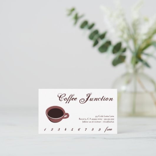 Coffee Drink Punch / Loyalty Card (Staand voorkant)